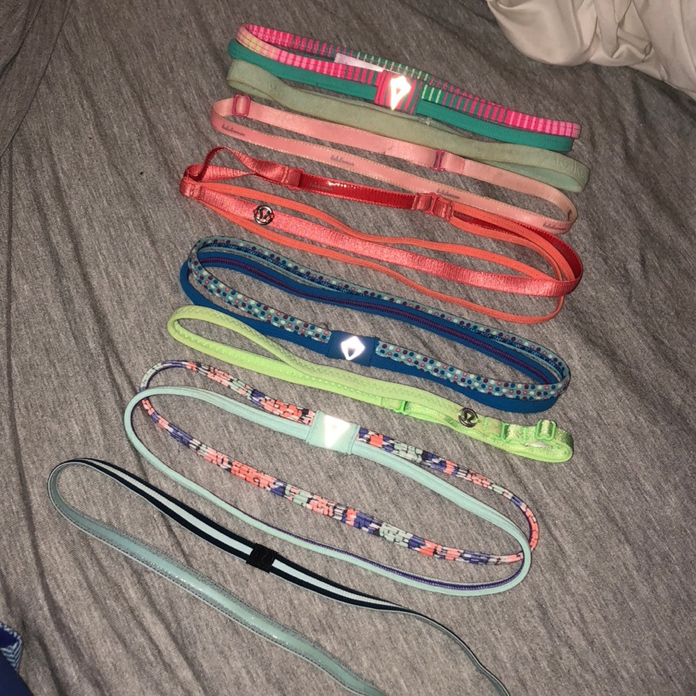 8 lululemon and ivivva headbands